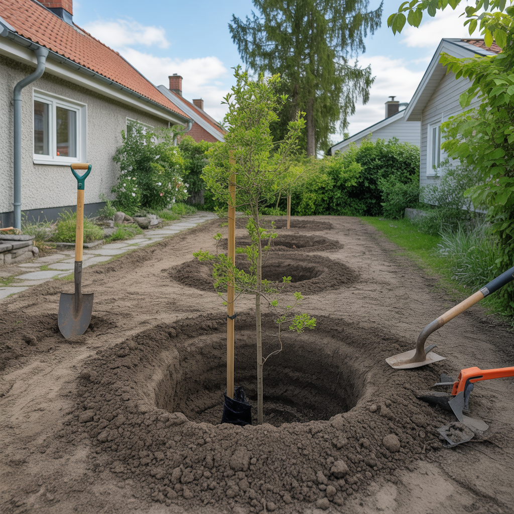 4.Vilken typ av markforberedelse kravs infor plantering av trad