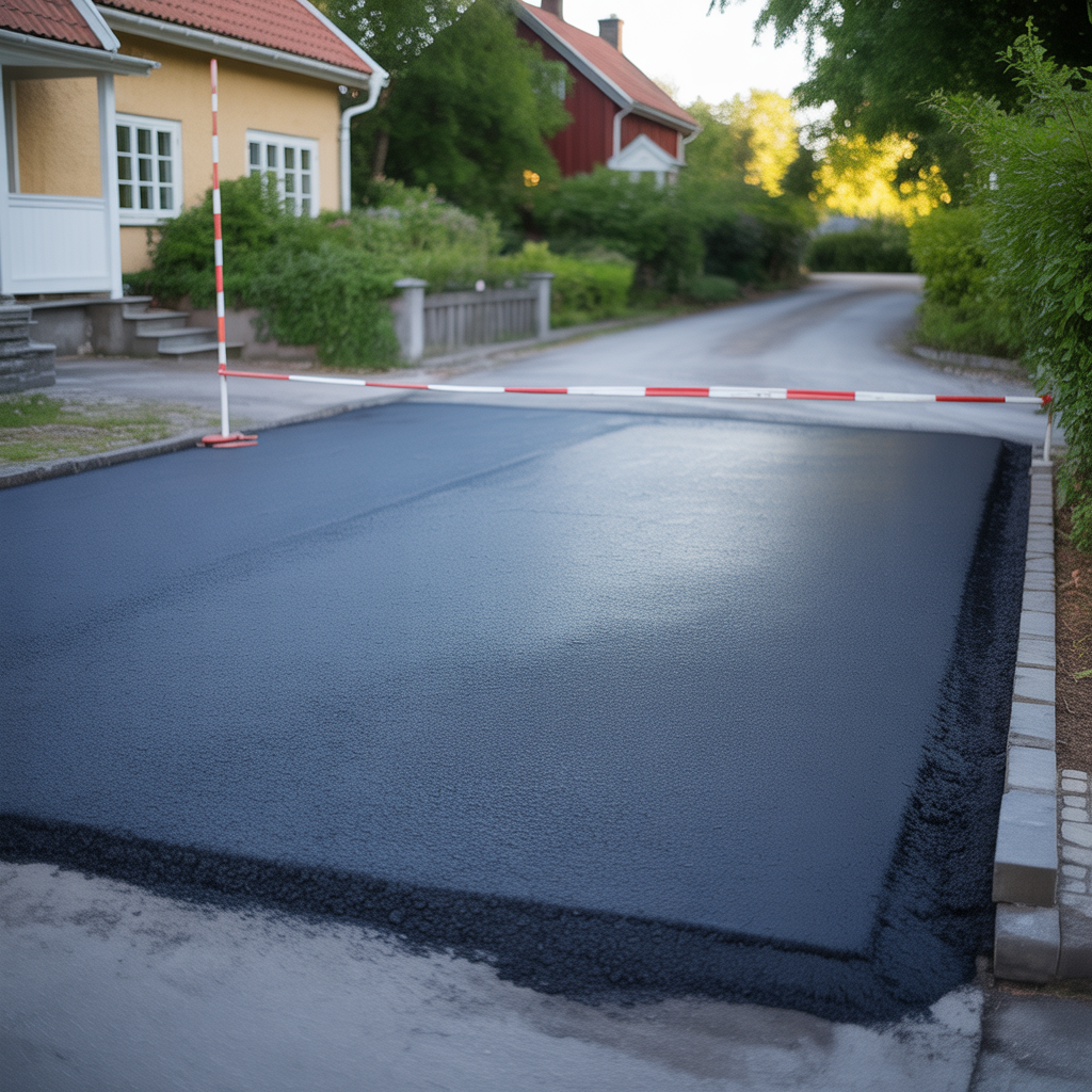 8.Hur lang tid tar det for asfalt att harda innan belastning