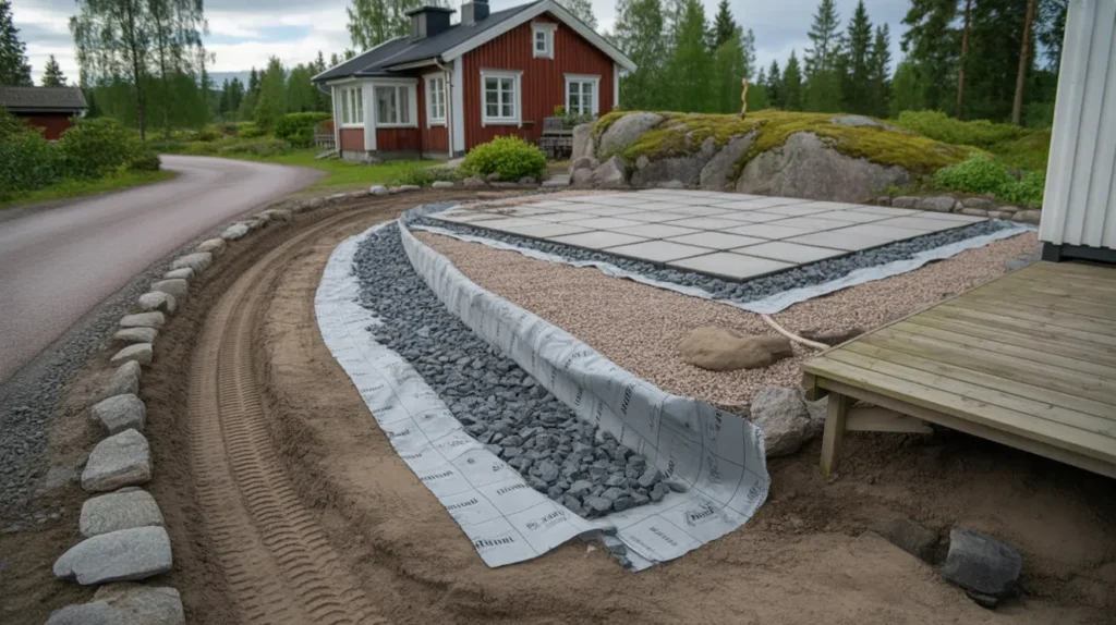 markduk under uppfart och uteplats v lj r tt geotextil och undvik misstagen